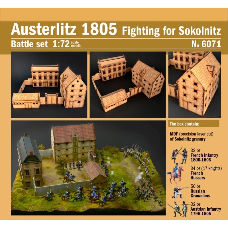 Guerras Napoleonicas: Lucha por Sokolnitz - Austerlitz 1805 -Escala 1/72- Italeri 6071