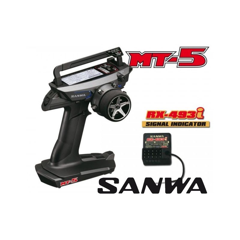 Emisora Sanwa MT-5 FH5 con receptor RX493i - Sanwa SWS.101A32671A