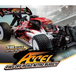 COCHE BUGGY 1:8 Nitro  ACCEL RTR MY00801
