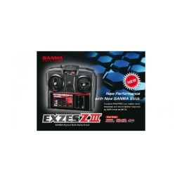 EMISORA RADIO SANWA Exzes ZIII + receptor RX-493i + con bateria INSTALADA
