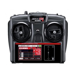 EMISORA RADIO SANWA Exzes ZIII + receptor RX-493i + con bateria INSTALADA