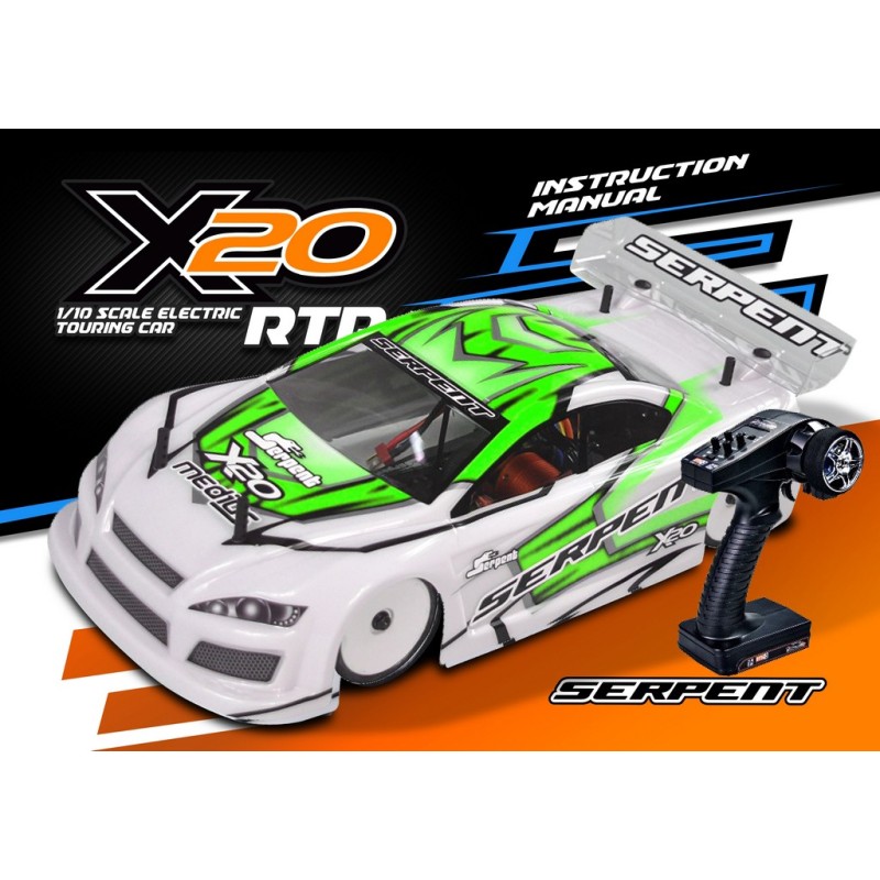 COCHE SERPENT RTR MEDIUS X20 RTR VERDE 1/10 EP (SER400039-G)