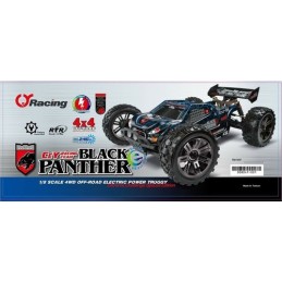 COCHE TRUGGY RTR Black panther electric - 1/8 (00804T-001)