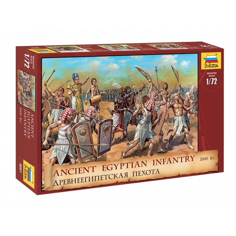 INFANTERIA EGIPCIA FARAONICA - 2000 A.C. - ESCALA 1/72 - ZVEZDA 8051 INFANTERIA EGIPCIA FARAONICA - 2000 A.C. - ESCALA 1/72 - ZVEZDA 8051