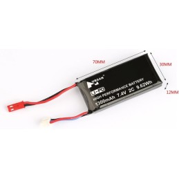 BATERIA LIPO 7.4V 1300MAH 2C HUBSAN