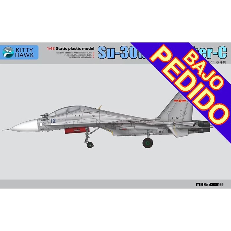 SUKHOI Su-30 MK Flanker-C -Escala 1/48- Kitty Hawk 80169