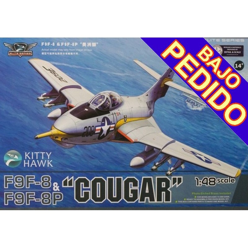 GRUMMAN F9F-8 / F9F-8P COUGAR -Escala 1/48- Kitty Hawk KH-80127