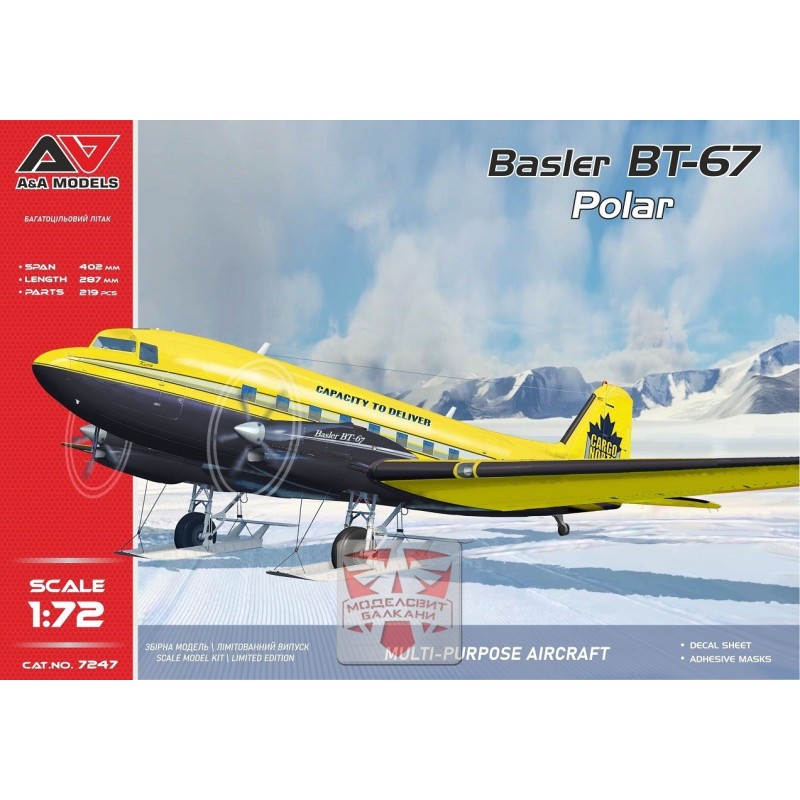 Basler BT-67 POLAR (Skies) -Escala 1/72-  A&A Models 7247