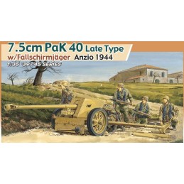 CAÑON ANTICARRO PAK-40 (75 mm) Late Type & FallschJäger -Escala 1/35- Dragon Models 6250 CAÑON ANTICARRO PAK-40 (75 mm) Late Type & FallschJäger -Escala 1/35- Dragon Models 6250