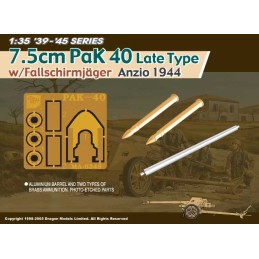 CAÑON ANTICARRO PAK-40 (75 mm) Late Type & FallschJäger -Escala 1/35- Dragon Models 6250 CAÑON ANTICARRO PAK-40 (75 mm) Late Type & FallschJäger -Escala 1/35- Dragon Models 6250