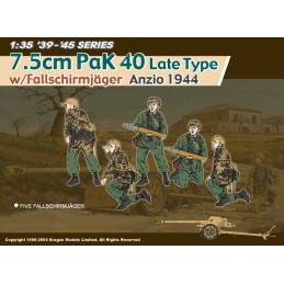 CAÑON ANTICARRO PAK-40 (75 mm) Late Type & FallschJäger -Escala 1/35- Dragon Models 6250 CAÑON ANTICARRO PAK-40 (75 mm) Late Type & FallschJäger -Escala 1/35- Dragon Models 6250