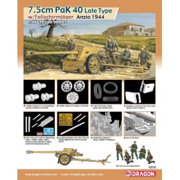 CAÑON ANTICARRO PAK-40 (75 mm) Late Type & FallschJäger -Escala 1/35- Dragon Models 6250 CAÑON ANTICARRO PAK-40 (75 mm) Late Type & FallschJäger -Escala 1/35- Dragon Models 6250