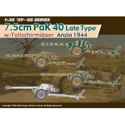 CAÑON ANTICARRO PAK-40 (75 mm) Late Type & FallschJäger -Escala 1/35- Dragon Models 6250 CAÑON ANTICARRO PAK-40 (75 mm) Late Type & FallschJäger -Escala 1/35- Dragon Models 6250