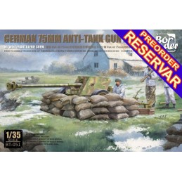 CAÑON ANTICARRRO PAK-40 75 mm & Dotacion -Escala 1/35- Border Model BT-051