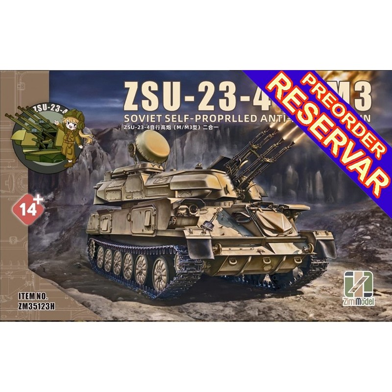 VEHICULO ANTIAEREO ZSU-23-4 SILKA M/M3 -Escala 1/35- Zimi Model 35123H