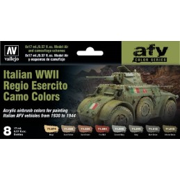 SET COLORES EJERCITO ITALIANO Segunda Guerra Mundial - Acrylicos Vallejo 71645