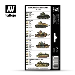 SET COLORES VEHICULOS FRANCESES PRE-GUERRA &38 Segunda Guerra Mundial - Acrylicos Vallejo 71644