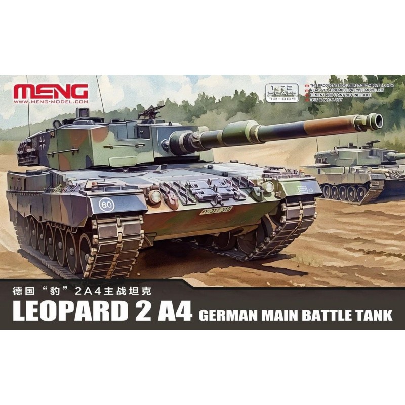 CARRO DE COMBATE LEOPARD 2A4 -Escala 1/72- Meng Model 72-009