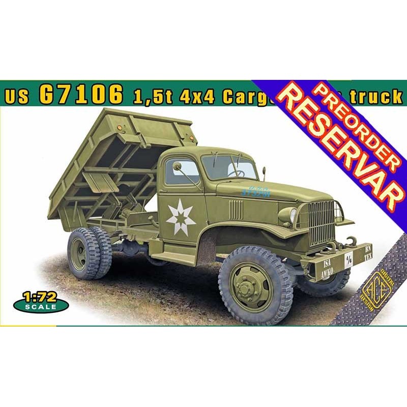 CHEVROLET G7106 1,5t 4x4 Cargo/Dump -Escala 1/72- Ace Model 72600