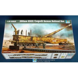 CAÑON SOBRE RAIL LEOPOLD K-5 (280 mm) -Escala 1/35- Trumpeter 00207