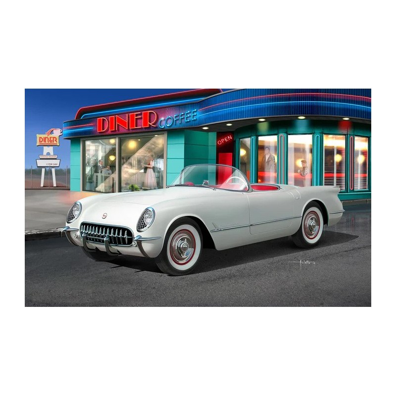 CHEVROLET CORVETTE 1953 ROADSTER -Escala 1/24- Revell 07718 CHEVROLET CORVETTE 1953 ROADSTER -Escala 1/24- Revell 07718