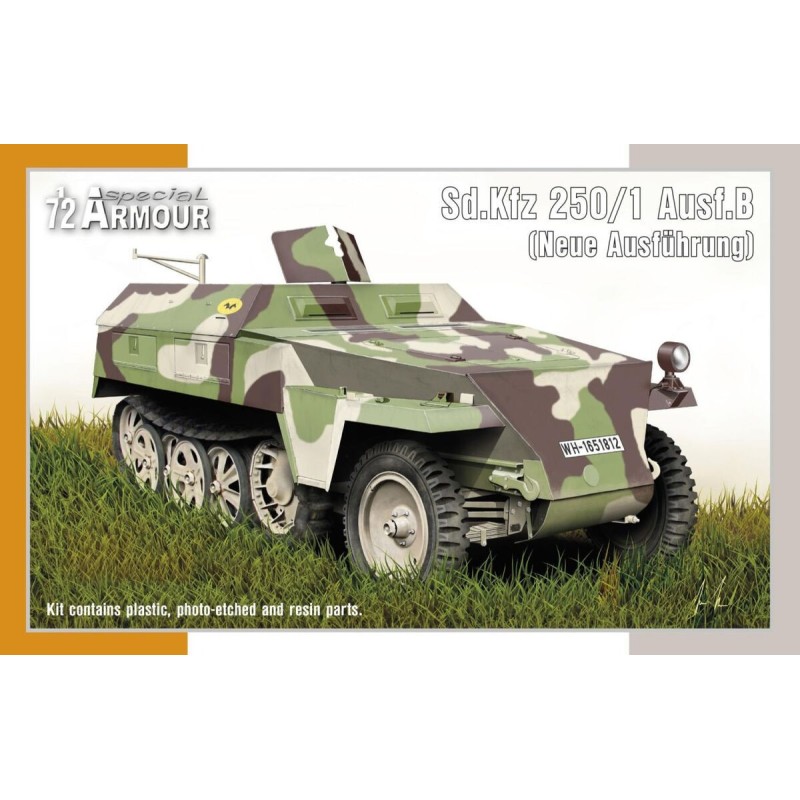 TRANSPORTE DE TROPAS SD.KFZ. 250/1 Ausf.B -Escala 1/72- Special Armour SA72005