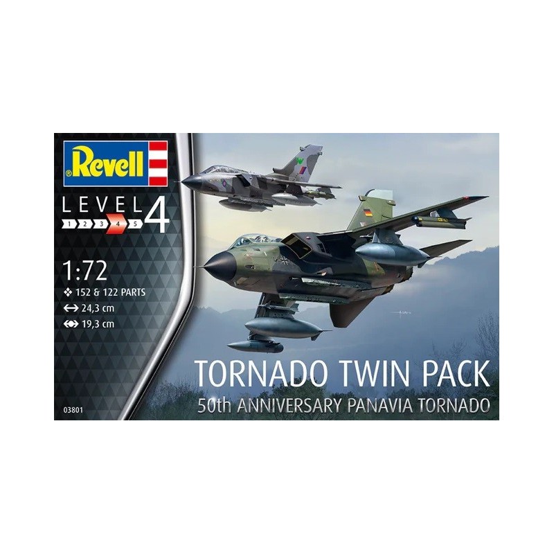 SET DUO PANAVIA TORNADO (50 Aniversario) -Escala 1/72- Revell 03801