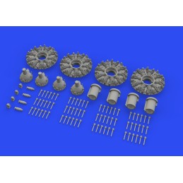 SET MOTORES B-17 F -Escala 1/48- Eduard 6481021