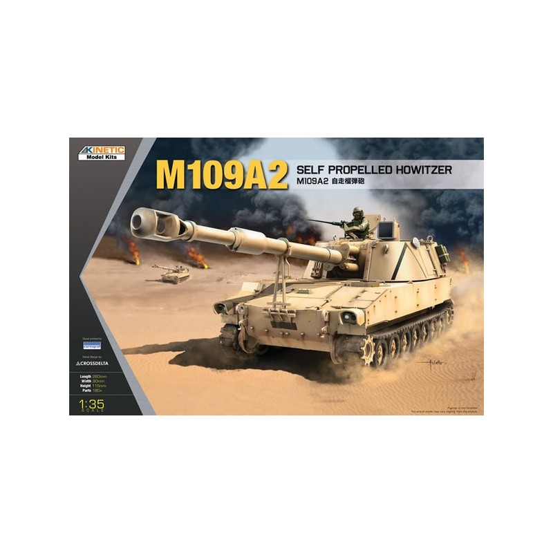 OBUS AUTOPROPULSADO M-109 A2 T-136 -Escala 1/35- Kinetic K61006