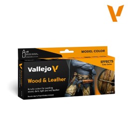 SET COLORES MADERA Y CUERO (8 botes)