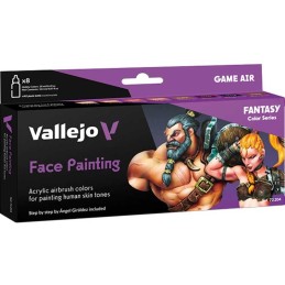 SET PINTURAS GAME AIR: FACE PAINTING by A.Giraldez - Acrylicos Vallejo 72204