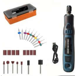 MINI TALADRO ELECTRICO INALAMBRICO CON ACCESORIOS - Hobby Modelismo Tools 0100A