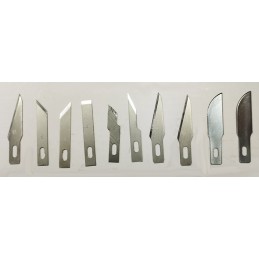CONJUNTO DE 10 CUCHILLAS VARIADAS PARA CUTTER Nº1
