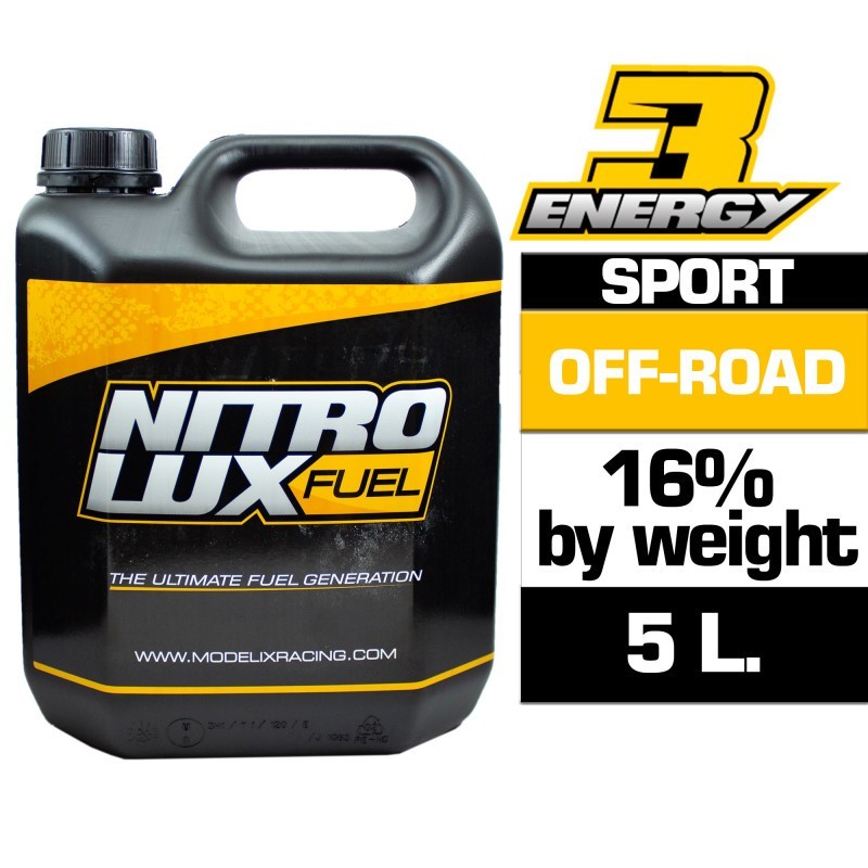 COMBUSTIBLE OFF-ROAD NITROLUX ENERGY3 16% 5L COMBUSTIBLE OFF-ROAD NITROLUX ENERGY3 16% 5L