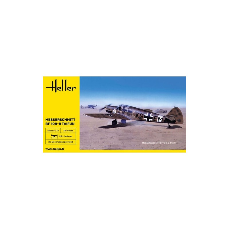 MESSERSCHMITT BF-108 B TAIFUN - ESCALA 1/72 - HELLER 80231