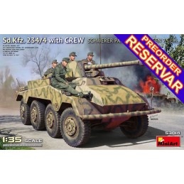 VEHICULO BLINDADO Sd.Kfz.234/4 & Tripulantes -Escala 1/35- MiniArt 53014