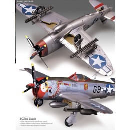 REPUBLIC P-47 D Thunderbolt (BUBBLE TOP) -Escala 1/72- ACADEMY 12491