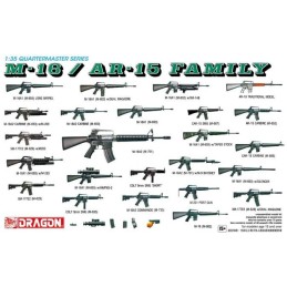 SET FAMILIA FUSILES M-16 / AR15 -Escala 1/35- Dragon Models  3801