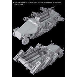 SEMIORUGA Sd.Kfz.251/1 Ausf. D CON LANZACOHETES 28/32cm Wurfrahmen 40 - ESCALA 1/35 - DRAGON 6861