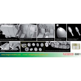 SEMIORUGA Sd.Kfz.251/1 Ausf. D CON LANZACOHETES 28/32cm Wurfrahmen 40 - ESCALA 1/35 - DRAGON 6861