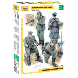 TRIPULACION ALEMANA DE SEMIORUGA -Escala 1/35- Zvezda 3585