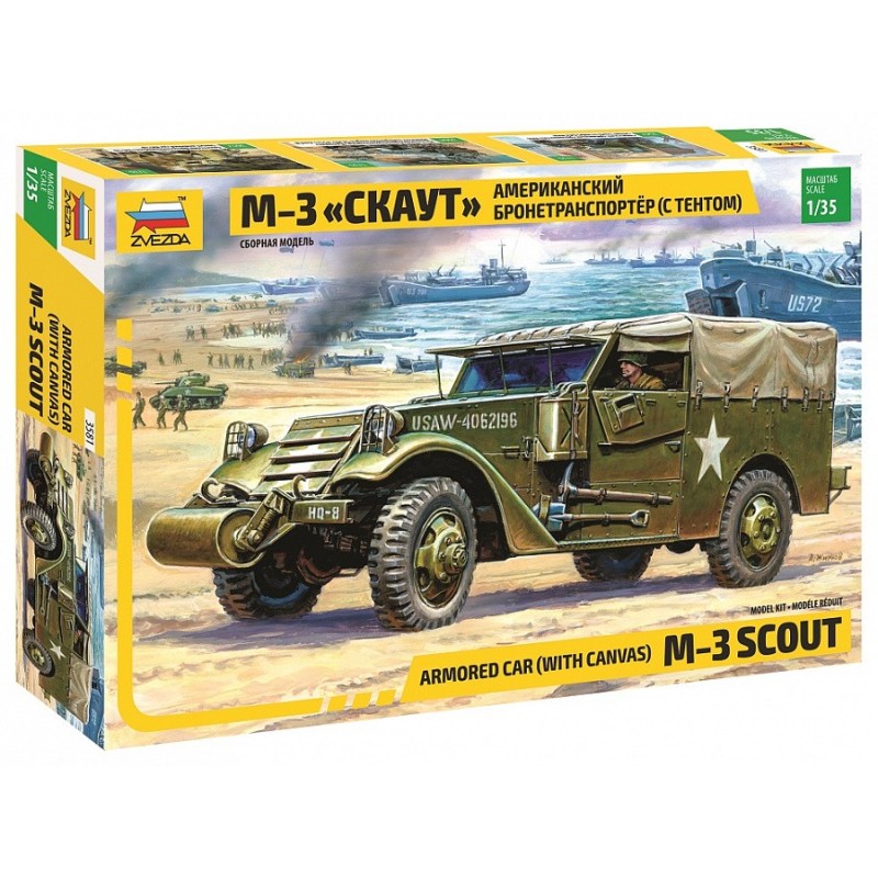 BLINDADO WHITE M-3 SCOUT CAR -Escala 1/35- Zvezda 3581