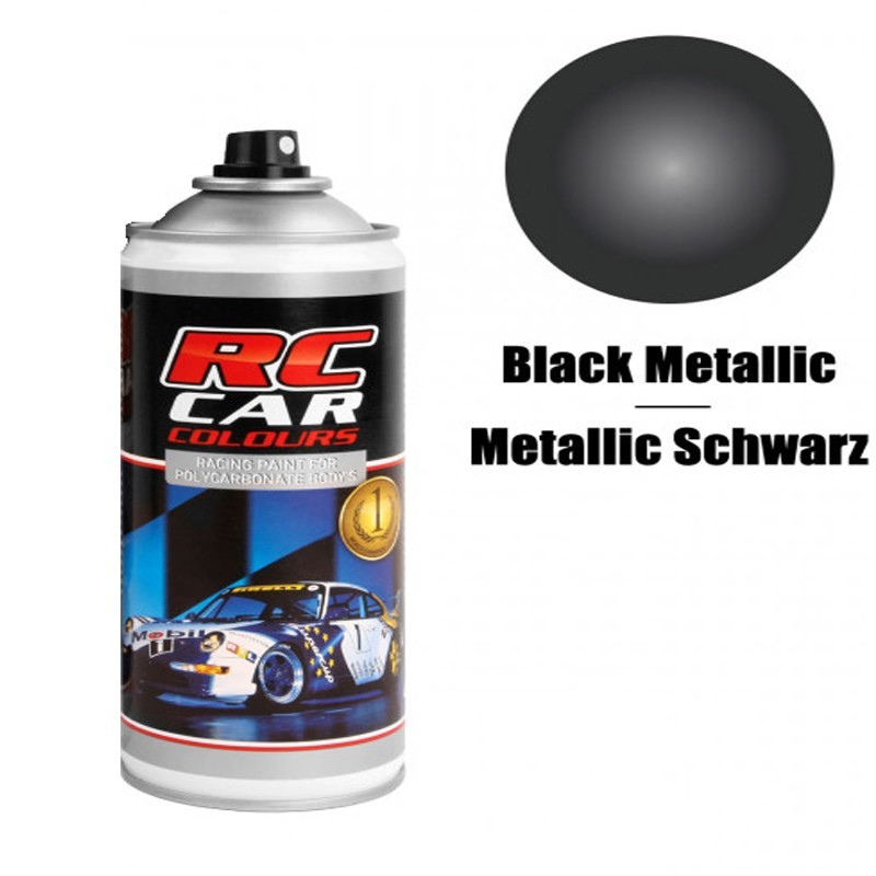 SPRAY NEGRO METALIZADO LEXAN 150 ml - RC CAR COLOURS 935