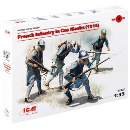 INFANTERIA FRANCESA 1914 - ESCALA 1/35 - ICM 35696