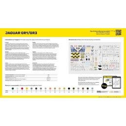 SEPECTA JAGUAR GR.1 / GR.3 (Pegamento & pinturas) -Escala 1/48- Heller 56427