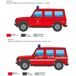 MERCEDES BENZ G230 BOMBEROS -Escala 1/24- Italeri 3663