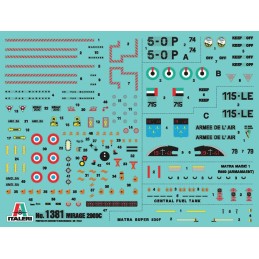 DASSAULT MIRAGE 2000 C "GUERRA DEL GOLFO" -Escala 1/72- Italeri 1381