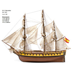 FRAGATA NUESTRA SEÑORA DE LAS MERCEDES - OCCRE 14007, maqueta de barco