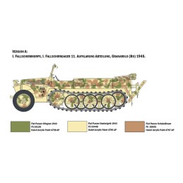 SDKFZ 10 DEMAG D7 CON PARACAIDISTAS - ESCALA 1/35 - ITALERI 6561