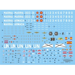 SET CALCAS AB-204 / AB-212 Tercera Escuadrilla Armada Española -Escala 1/72- Series Españolas 2722